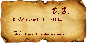 Diószegi Brigitta névjegykártya
